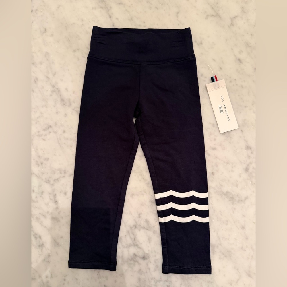 NWT Sol Angeles Navy Waves Leggings - Picture 5 of 8